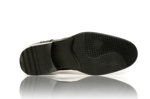 Módní koncept s pánskými botami na bílém — Stock fotografie