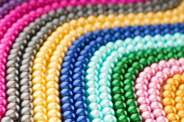 Abstrato com colares de pérolas coloridas — Fotografia de Stock