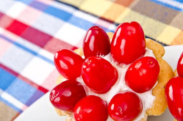 Fruit pastries in the plate — Stock Photo, Image