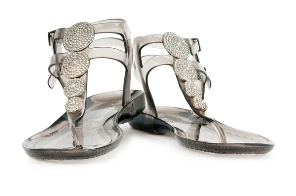 Elegante platte schoenen geïsoleerd op wit — Stockfoto
