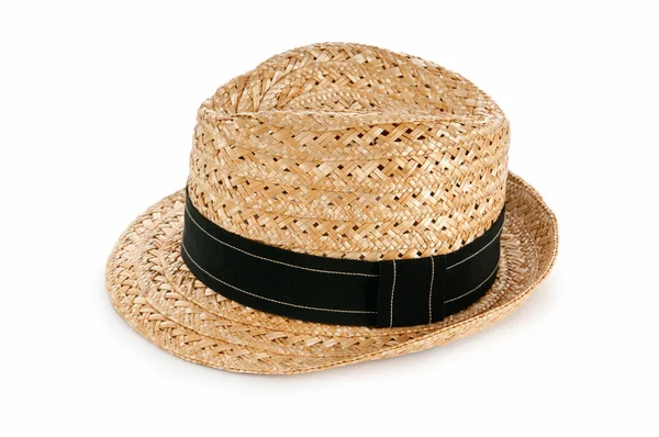 Καλοκαίρι καπέλο που απομονώνονται σε λευκό φόντο — Φωτογραφία Αρχείου