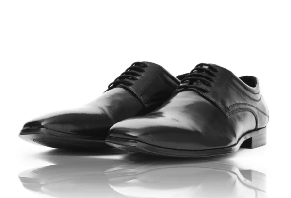 Fashion concept with male shoes on white — Stock Photo, Image