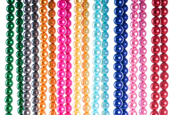 Resumen con coloridos collares de perlas —  Fotos de Stock
