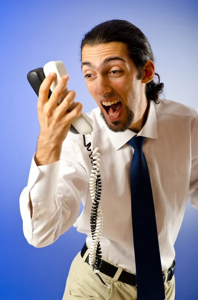Businessman talking on the phone Stock Picture