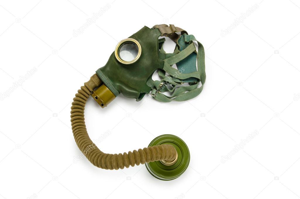 Gas mask isolated on the white background