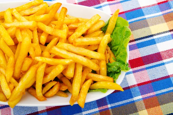 Primo piano delle patatine fritte — Foto Stock