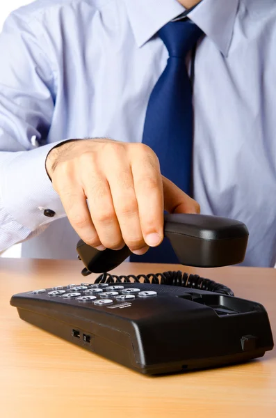 stock image Businessman talking on the phone