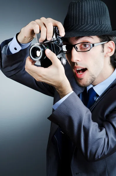 Paparazzi tentando tirar fotos — Fotografia de Stock