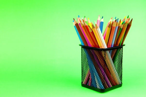 Back to school concept with colourful pencils — Stock Photo, Image
