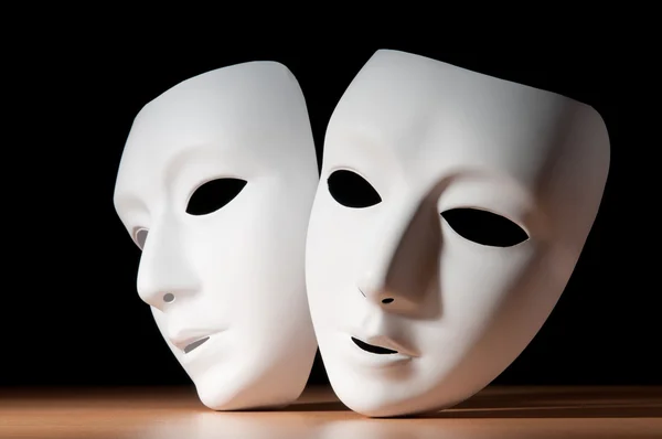 Masken mit Theaterkonzept — Stockfoto