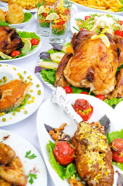 stock image Table served with tasty meals