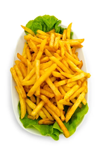 French fries in the plate — Stock Photo, Image