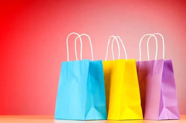 Conceito de compras com sacos — Fotografia de Stock