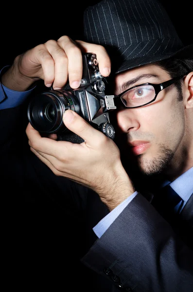 Paparazzi tentando tirar fotos — Fotografia de Stock