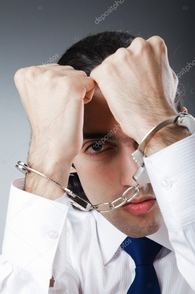 Businessman handcuffed for his crimes