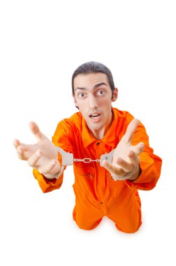 Man arrested for his crimes clipart