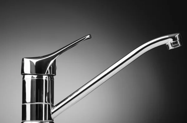 Chrome tap against the background — Stock Photo, Image