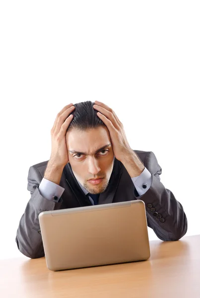 Busissman working on the laptop — Stock Photo, Image