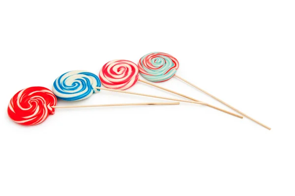 Colorful lollipop isolated on the white — Stock Photo, Image