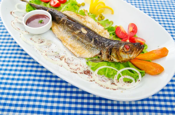 Stock image Fried fish in the plate