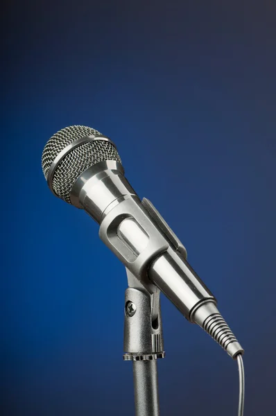 Microfono audio sullo sfondo — Foto Stock
