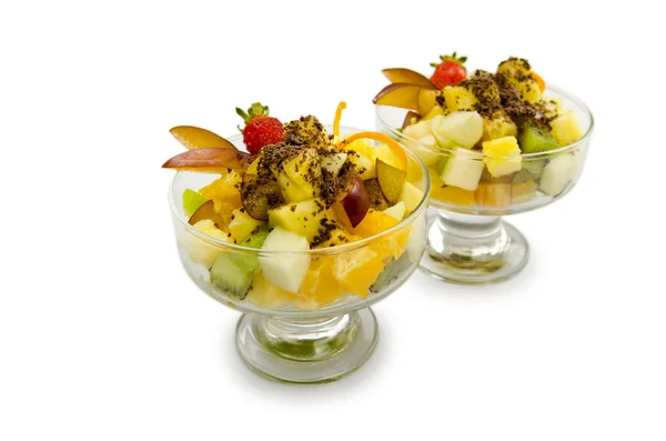 Dessert di frutta nel piatto — Foto Stock