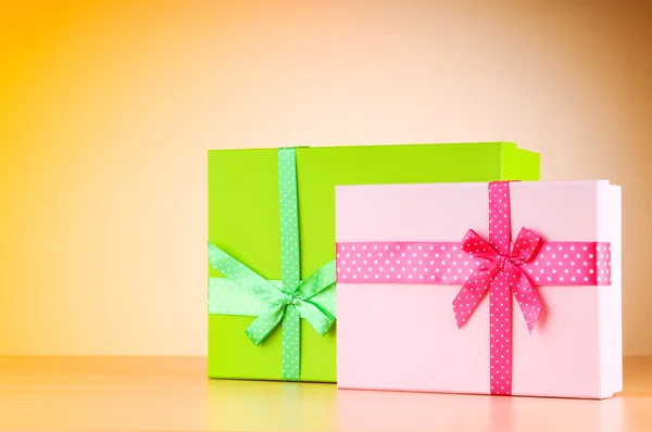 Festkonzept mit Geschenkboxen — Stockfoto