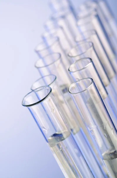 Glazen buizen in het lab — Stockfoto