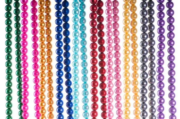 Resumen con coloridos collares de perlas — Foto de Stock