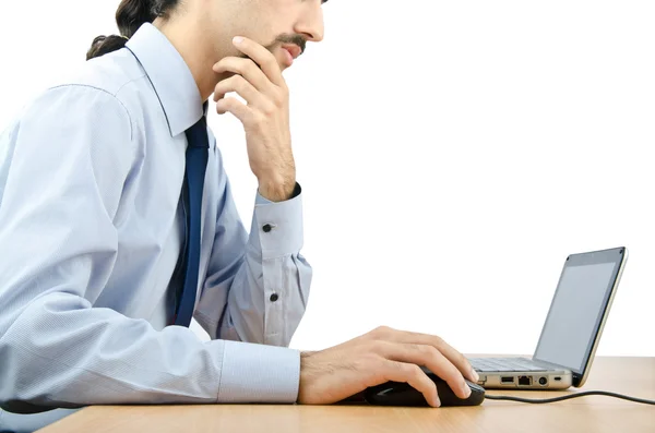 Man working on computer — Stock Photo, Image