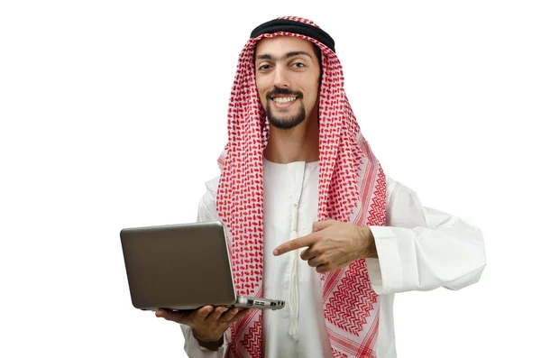 Diversity concept with young arab — Stock Photo, Image