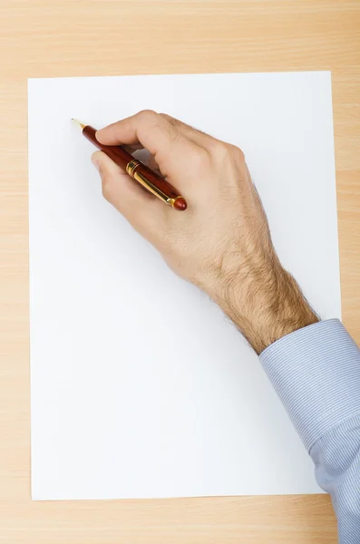 Escribir una carta a mano —  Fotos de Stock