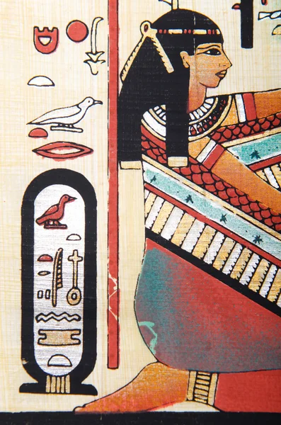 埃及纸莎草纸作为背景 — 图库照片#