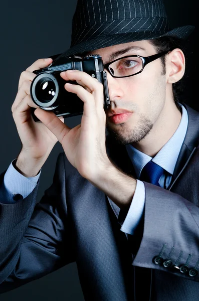 Paparazzi tratando de tomar fotos — Foto de Stock