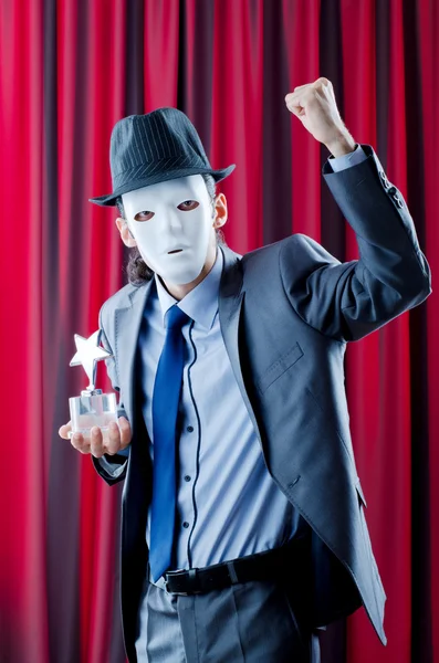 Maskeli adam alma Ödülü — Stok fotoğraf