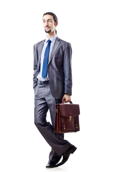 Young businessman isolated on white — Stock Photo, Image