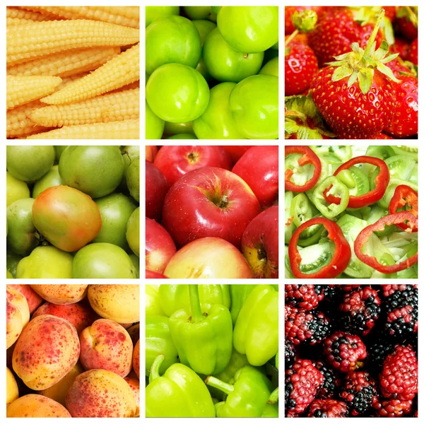 Sada různých potravinářských položek — Stock fotografie