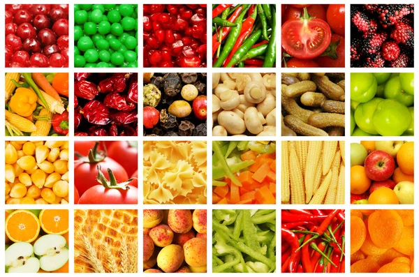 Conjunto de varias frutas y verduras —  Fotos de Stock