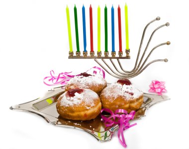 Doughnuts for Hanukkal clipart