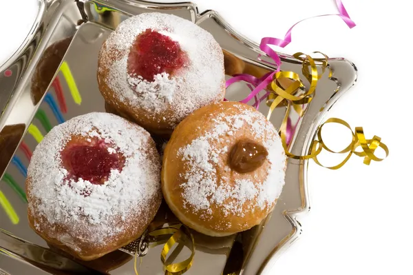 甜甜圈为 hanukkal 的 — 图库照片