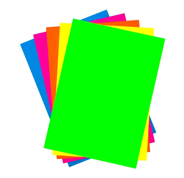 stock image Blank colorful paper sheets