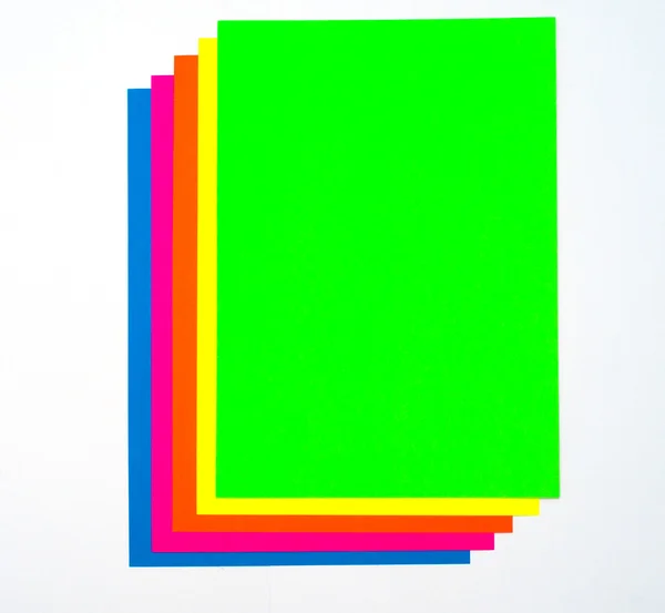 stock image Blank colorful paper sheets