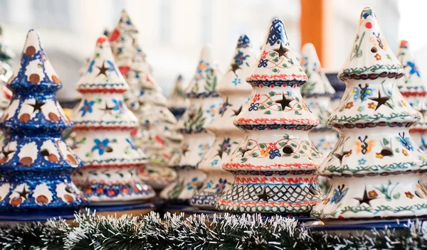 陶瓷圣诞树 — 图库照片