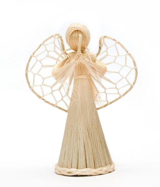 Statua angelo di paglia vintage — Foto Stock