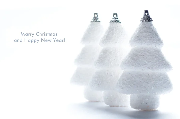 ホワイト ・ クリスマス ツリー — ストック写真