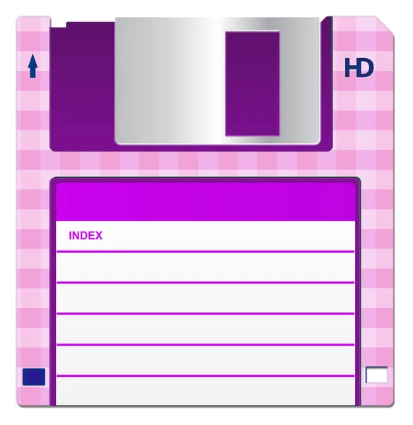 Rózsaszín floppy lemez — Stock Fotó