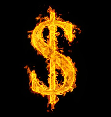 Fire dollar clipart