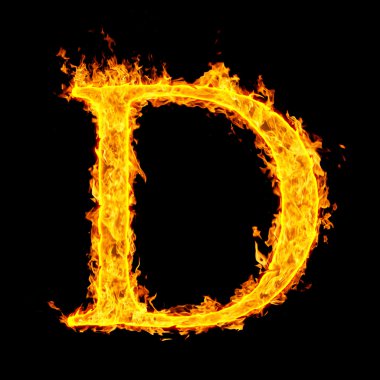 Fire letter clipart