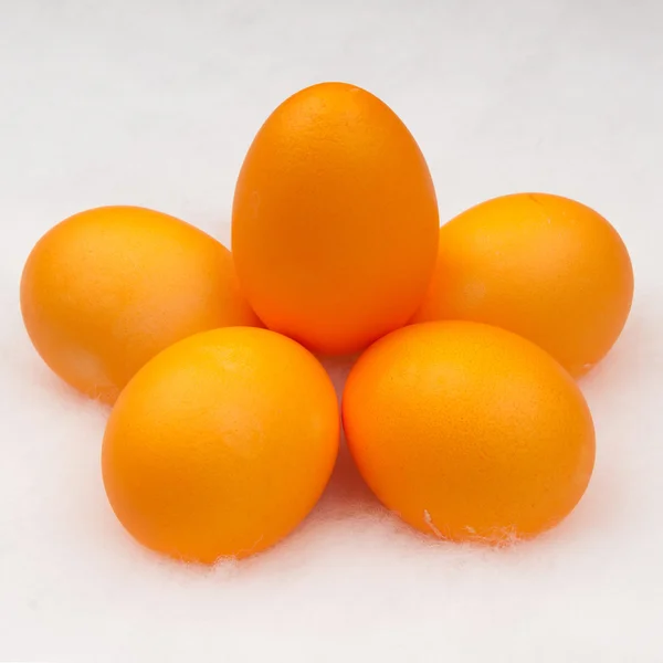 Sárga tojások — Stock Fotó