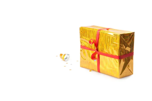 Caixa amarela — Fotografia de Stock